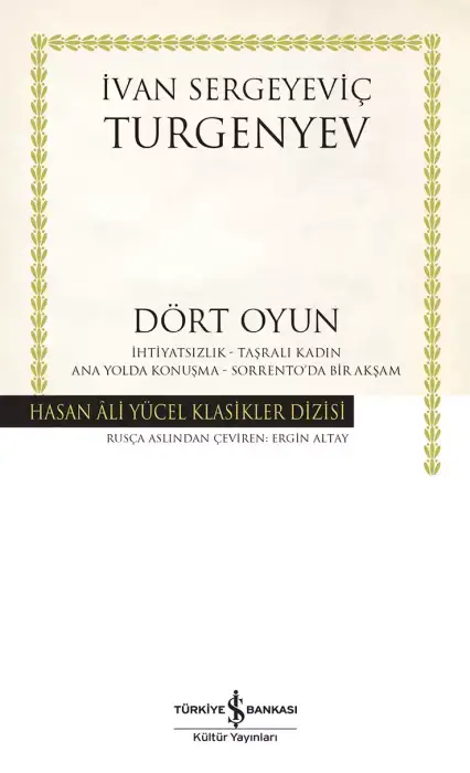 Dört Oyun İş Bankası Kültür Yayınları - 1