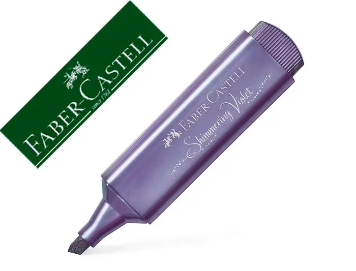 Faber-Castell Fosforlu Kalem 46 Metalik Mor - 1