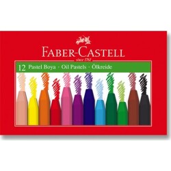 Faber-Castell Karton Kutu Pastel Boya 12 Renk - Faber Castell