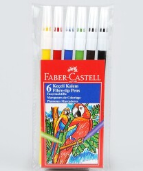 Faber-Castell Keçeli Kalem, 6'lı Poşet - Faber Castell