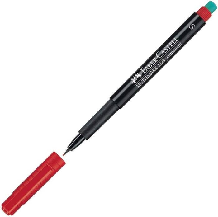 Faber-Castell Permanent S Kırmızı - 1