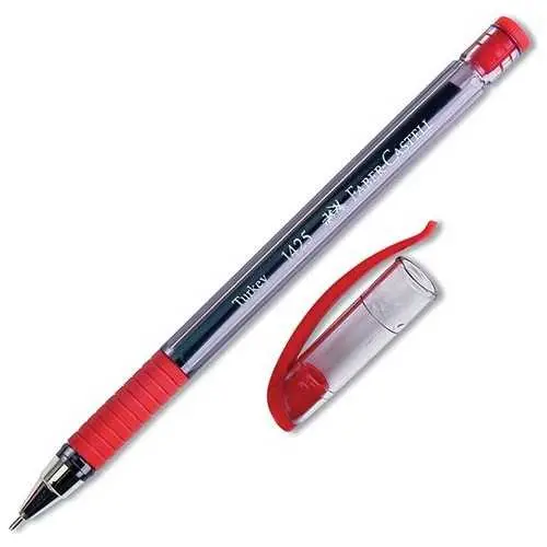 Faber-Castell 1425 İğne Uçlu Tükenmez Kalem Kırmızı - 1