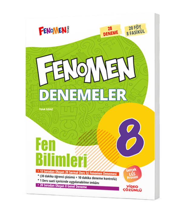 Fenomen 8 Fen Bilimleri Denemleri 28 li Deneme Fenomen Kitap - 1