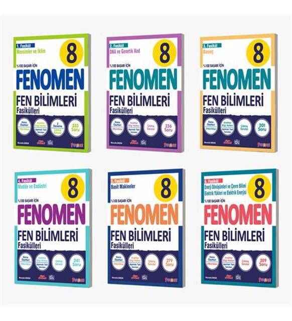 Fenomen 8.Sınıf Fen Fasikül Set - 1