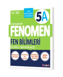 Fenomen Okul Yayınları 5. Sınıf Fen Bilimleri A Fenomen Soru Bankası - Fenomen Yayıncılık