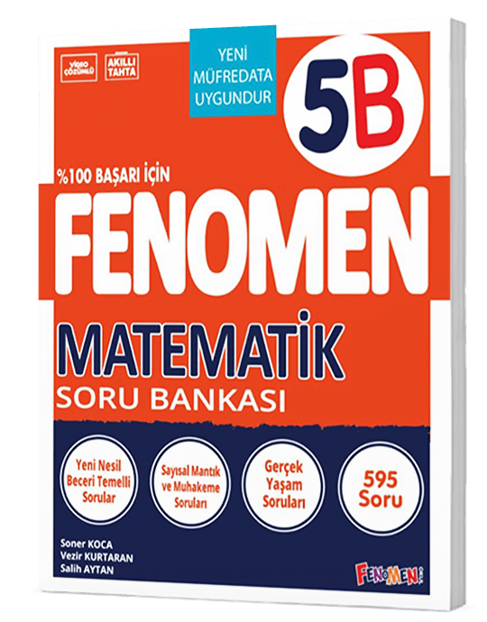 Fenomen Okul Yayınları 5. Sınıf Matematik B Fenomen Soru Bankası - 1