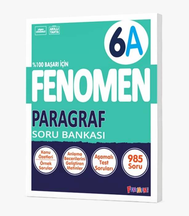 Fenomen Okul Yayınları 6. Sınıf Paragraf Fenomen A Soru Bankası - 1