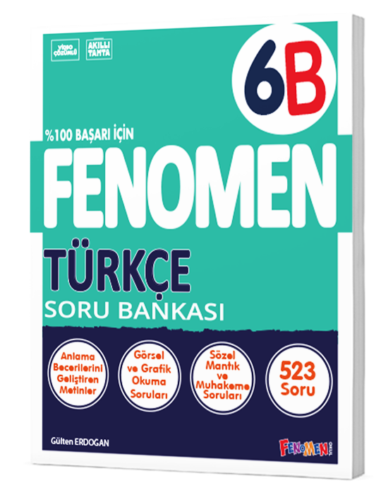 Fenomen Okul Yayınları 6. Sınıf Türkçe B Soru Bankası - 1