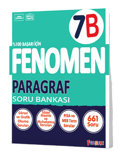 Fenomen Okul Yayınları 7. Sınıf Paragraf B Fenomen Soru Bankası - 1