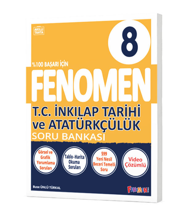 Fenomen Okul Yayınları 8. Sınıf T.C. İnkılap Tarihi ve Atatürkçülük Fenomen Soru Bankası - 1