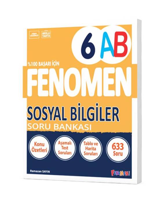 Fenomen Yayınları 6. Sınıf Sosyal Bilgiler A-B Soru Bankası - 1