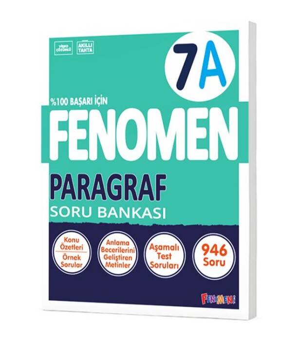 Fenomen Yayınları 7. Sınıf Paragraf Fenomen A Soru Bankası - 1