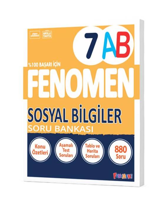 Fenomen Yayınları 7. Sınıf Soyal Bilgiler A-B Soru Bankası - 1