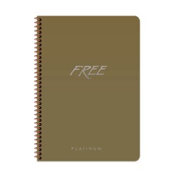 Free Platinum A4 80 Yaprak Çizgili Plastik Kapak Defter Keskin Color - 2