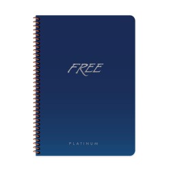 Free Platinum A4 80 Yaprak Çizgili Plastik Kapak Defter Keskin Color - 4