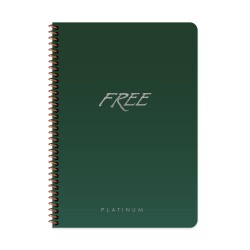 Free Platinum A4 80 Yaprak Çizgili Plastik Kapak Defter Keskin Color - 6