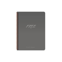 Free Platinum A5 80 Yaprak Çizgili Plastik Kapak Defter Keskin Color - 1