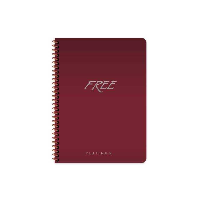 Free Platinum A5 80 Yaprak Çizgili Plastik Kapak Defter Keskin Color - 2