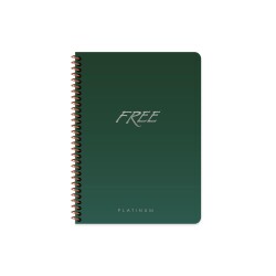 Free Platinum A5 80 Yaprak Çizgili Plastik Kapak Defter Keskin Color - 5