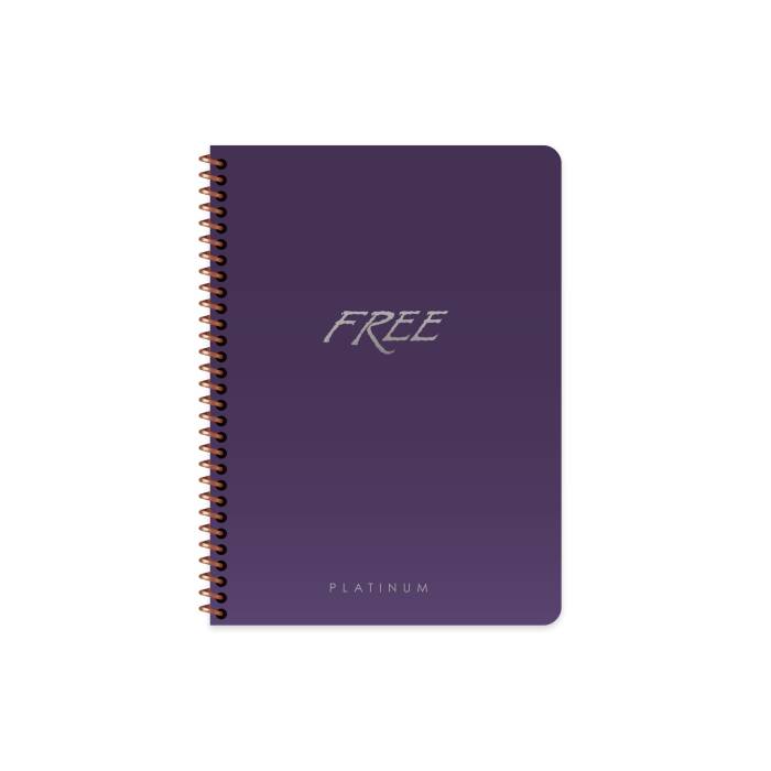 Free Platinum A5 80 Yaprak Çizgili Plastik Kapak Defter Keskin Color - 6