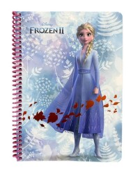 Frozen A5 60 Yaprak Karton Kapak Spiralli Defter - 2