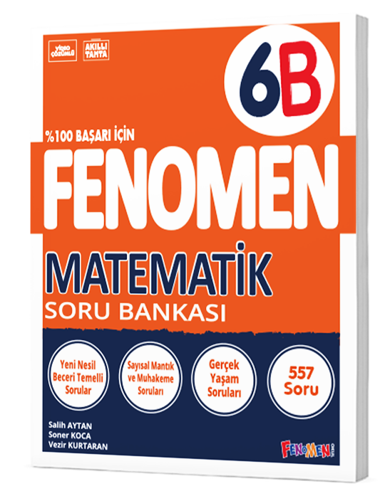 Fenomen Okul Yayınları 6. Sınıf Matematik B Soru Bankası - 1