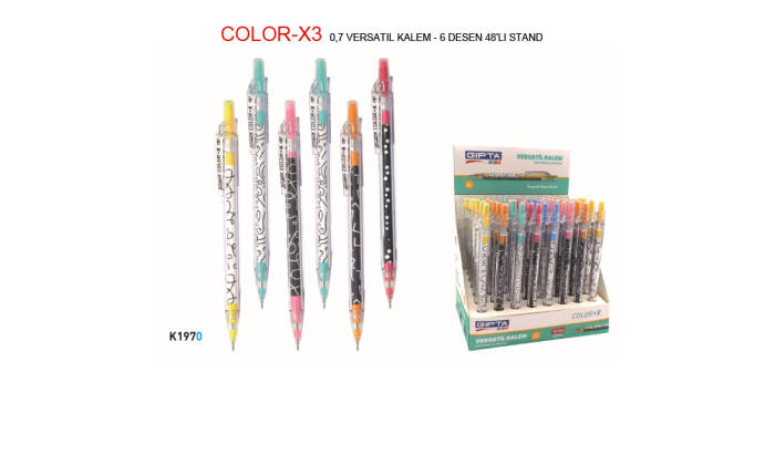 Gıpta Color-X Versatil Uçlu Kalem 0.7 Mm K1970 (Adet) - 1