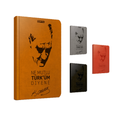 Gıpta Defter Atatürk Sert Kapak Çizgili 120 Yaprak 13x21 - Gıpta