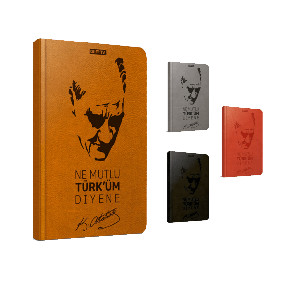 Gıpta Defter Atatürk Sert Kapak Çizgili 120 Yaprak 13x21 - 1