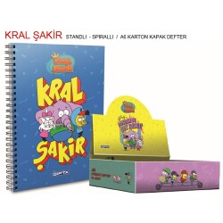 Gıpta Defter Kral Şakir Spiralli Karton Kapak A6 - Gıpta