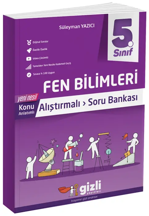 Gizli Yayınları 5. Sınıf Fen Bilimleri Konu Anlatımlı Soru Bankası - 1