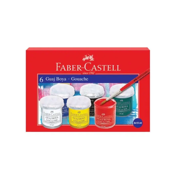 Guaj Boya 6 Renk 5170160400 Faber Castell - 1