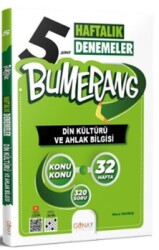 Günay Yayınları 5. Sınıf Din Kültürü ve Ahlak Bilgisi Bumerang Konu Konu Haftalık Denemeler - Günay Yayıncılık