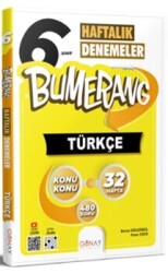 Günay Yayınları 6. Sınıf Bumerang 32 Haftalık Türkçe Denemeleri - Günay Yayıncılık