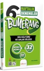 Günay Yayınları 6. Sınıf Din Kültürü ve Ahlak Bilgisi Bumerang Konu Konu Haftalık Denemeler - Günay Yayıncılık