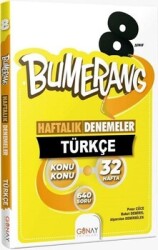 Günay Yayınları 8. Sınıf Türkçe Bumerang Konu Konu Haftalık Denemeler - Günay Yayıncılık