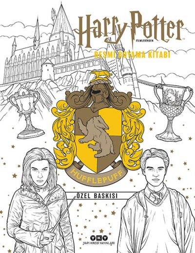 Harry Potter Filmlerinden Resmi Boyama Kitabı Hufflepuff Özel Baskısı Yapı Kredi Yayınları - 1