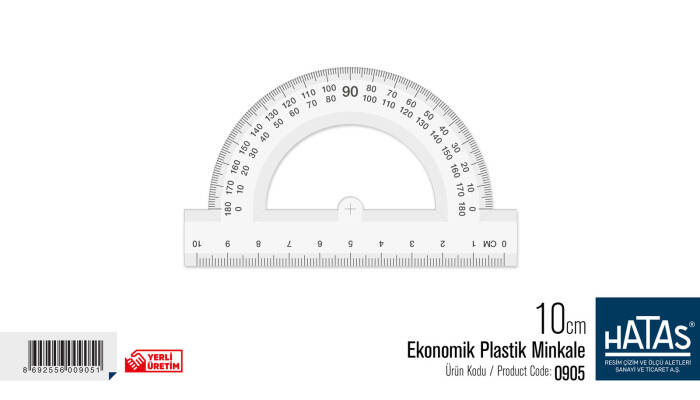 Hatas Minkale Plastik 180 Derece 10 Cm - 1