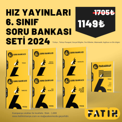 Hız Yayınları 6.Sınıf Tüm Dersler Soru Bankası Seti 2024-2025 (Türkçe-Matematik-Fen-Sosyal-Din-İngilizce-Paragraf) - Hız Yayınları