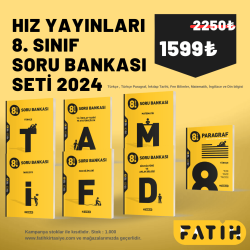 Hız Yayınları 8.Sınıf Tüm Dersler Soru Bankası Seti 2024-2025 (Türkçe-Matematik-Fen-İnkilap-Din-İngilizce-Paragraf) - Hız Yayınları