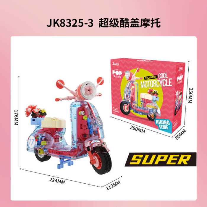 JAKI JK8325-1 Super Sweetheart Motorcycle Transparent Version - 1