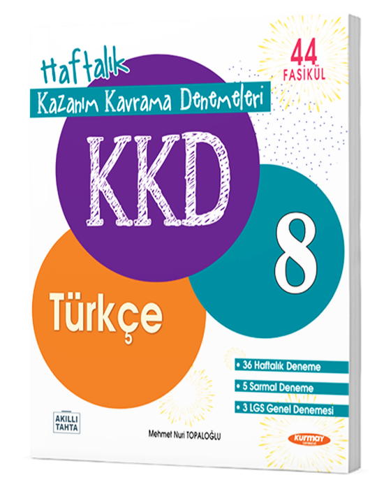 8. Sınıf Türkçe KKD Haftalık Kazanım Kavrama Denemeleri - 1