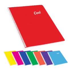 Keskin Color A4 120 Yaprak Çizgili Plastik Kapak Sipiralli Cool Defter (Adet Fiyatı) - Keskin Color