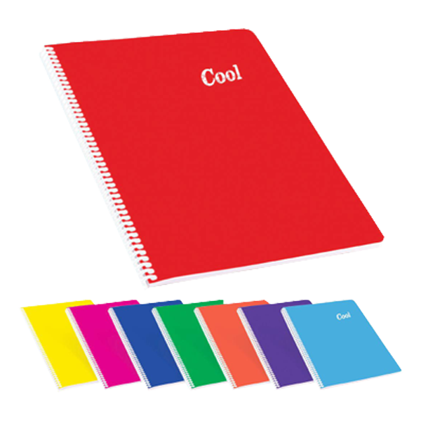 Keskin Color A4 120 Yaprak Kareli Plastik Kapak Sipiralli Cool Defter (Adet Fiyatı) - 1