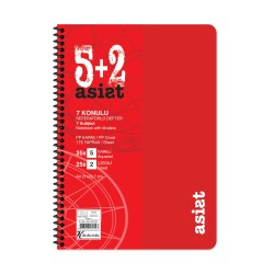 Keskin Color A4 5+2x25=175 Yaprak Ayraçlı Plastik Kapak Asist Defter - 3