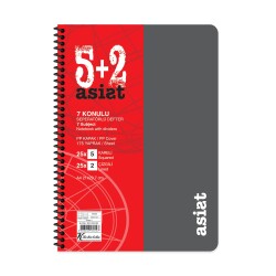 Keskin Color A4 5+2x25=175 Yaprak Ayraçlı Plastik Kapak Asist Defter - 4