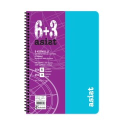 Keskin Color A4 6+3x25=225 Yaprak Ayraçlı Plastik Kapak Asist Defter - 2