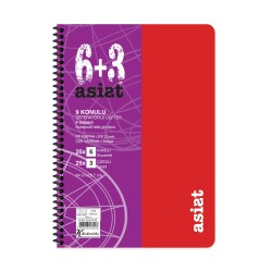 Keskin Color A4 6+3x25=225 Yaprak Ayraçlı Plastik Kapak Asist Defter - 3