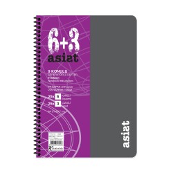 Keskin Color A4 6+3x25=225 Yaprak Ayraçlı Plastik Kapak Asist Defter - 4