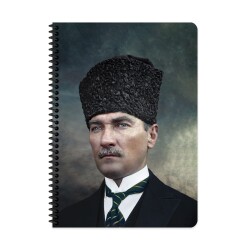 Keskin Color A4 80 Yaprak Çizgili Karton Kapak Spiralli Atatürk Defter - 2